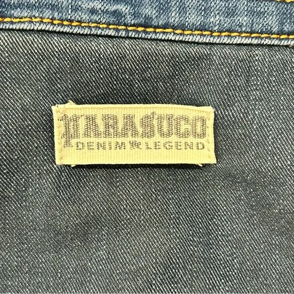 PARASUCO Distressed Cropped Denim Jacket in Women's Size Large - Picture 4 of 5